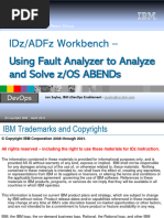 IDz Workbench - Fault Analyzer