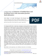 Large Eddy Simulations of Bubbly Flows-And-Breaking-Waves-With-Smoothed-Particle-Hydrodynamics