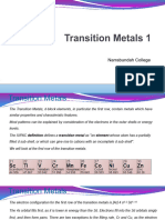 Transition Metals 1