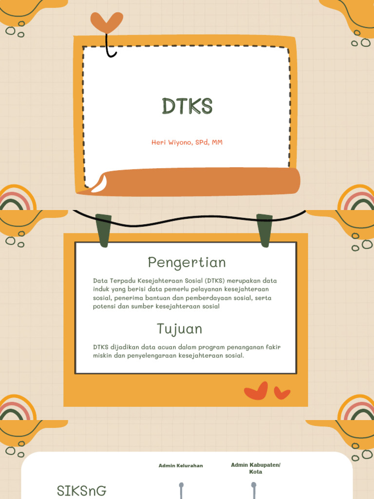 Panduan Pendaftaran DTKS dan Kriteria | PDF