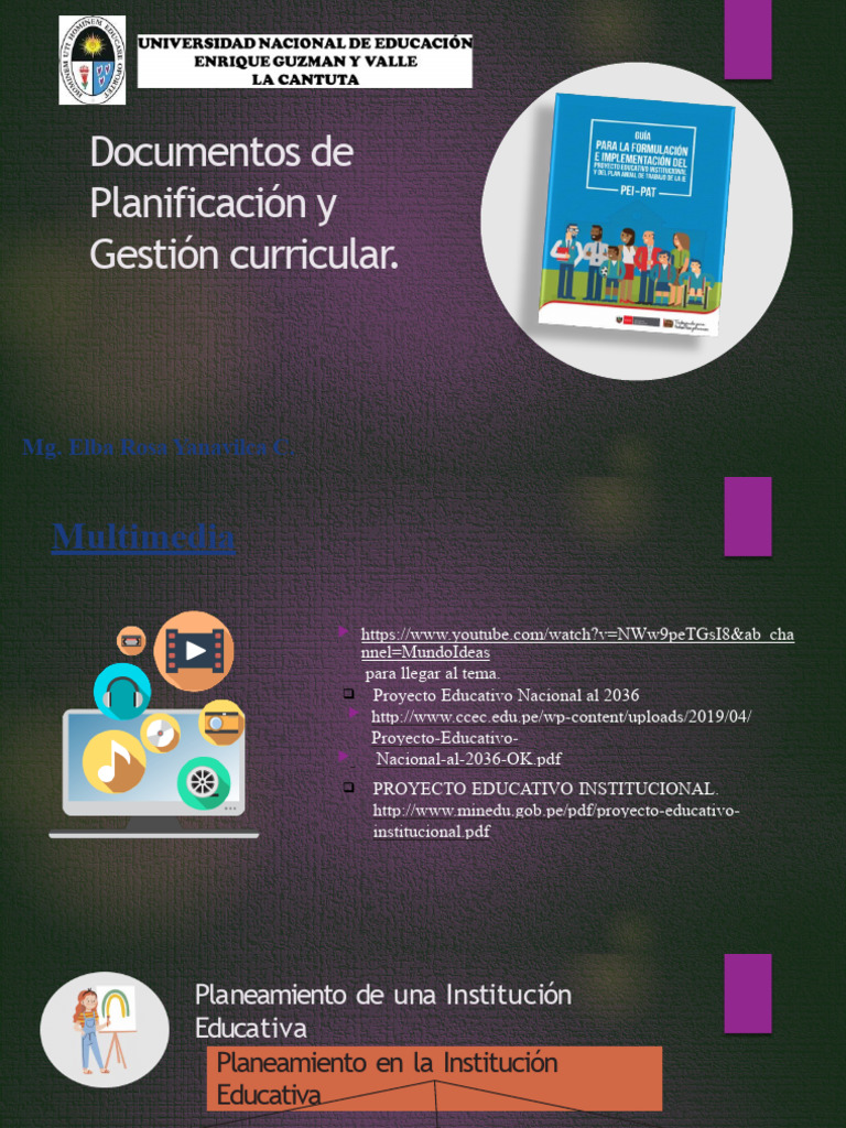 Planificación y Gestión Curricular IE | PDF | Evaluación | Plan de estudios