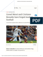 Lionel Messi and Cristiano Ronaldo Have Forged Modern Football
