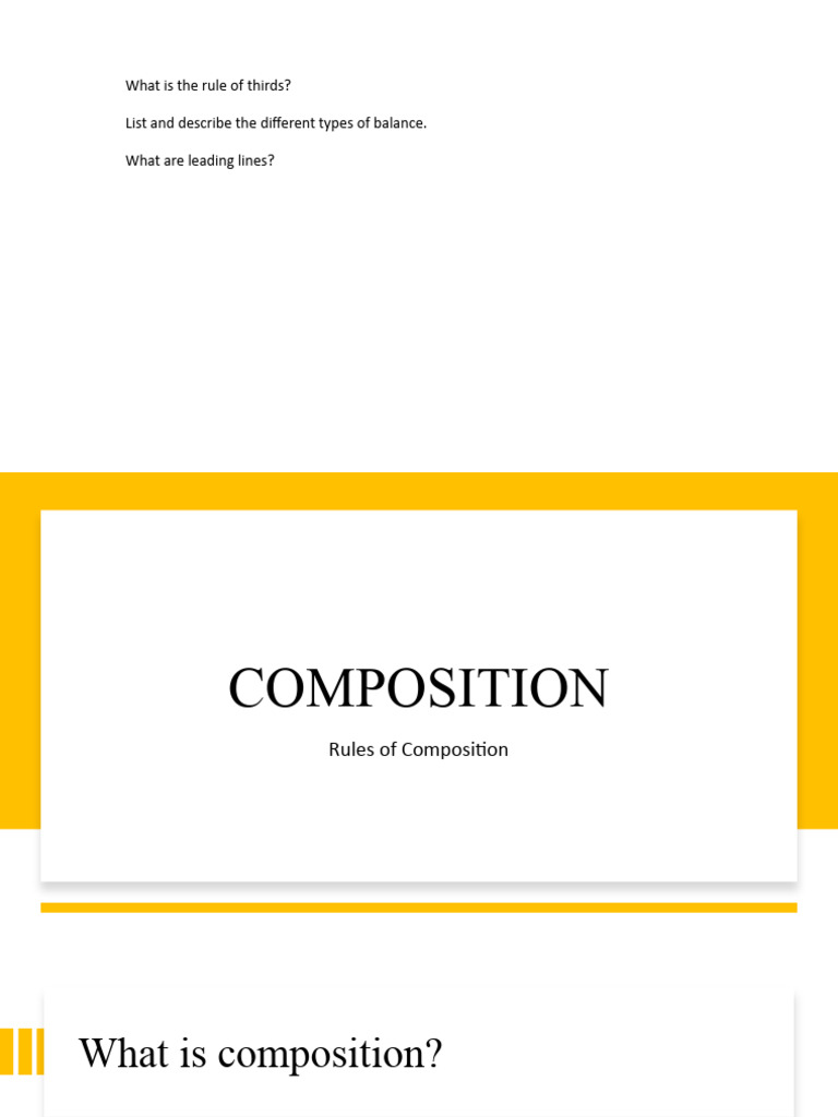 6 Composition Rules of Composition PDF Composition (Visual Arts) Hobbies