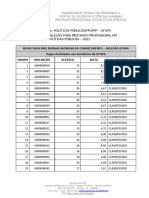 Resultado Preliminar Da Prova de Conhecimento - UFOPA