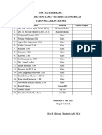 Daftar Hadir Rapat