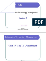 ITM Lecture 7