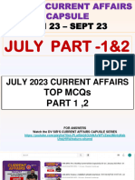 July 2023 Part 1 and Part DV Sir's Current Affairs Capsule