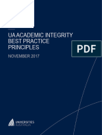 UA Academic Integrity Best Practice Principles