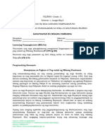 Fil 11 Komunikasyon at Pananaliksik Las q1 w6 Kasaysayan NG Wikang Pambansa