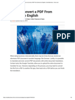 How To Convert A PDF From German To English - Small Business