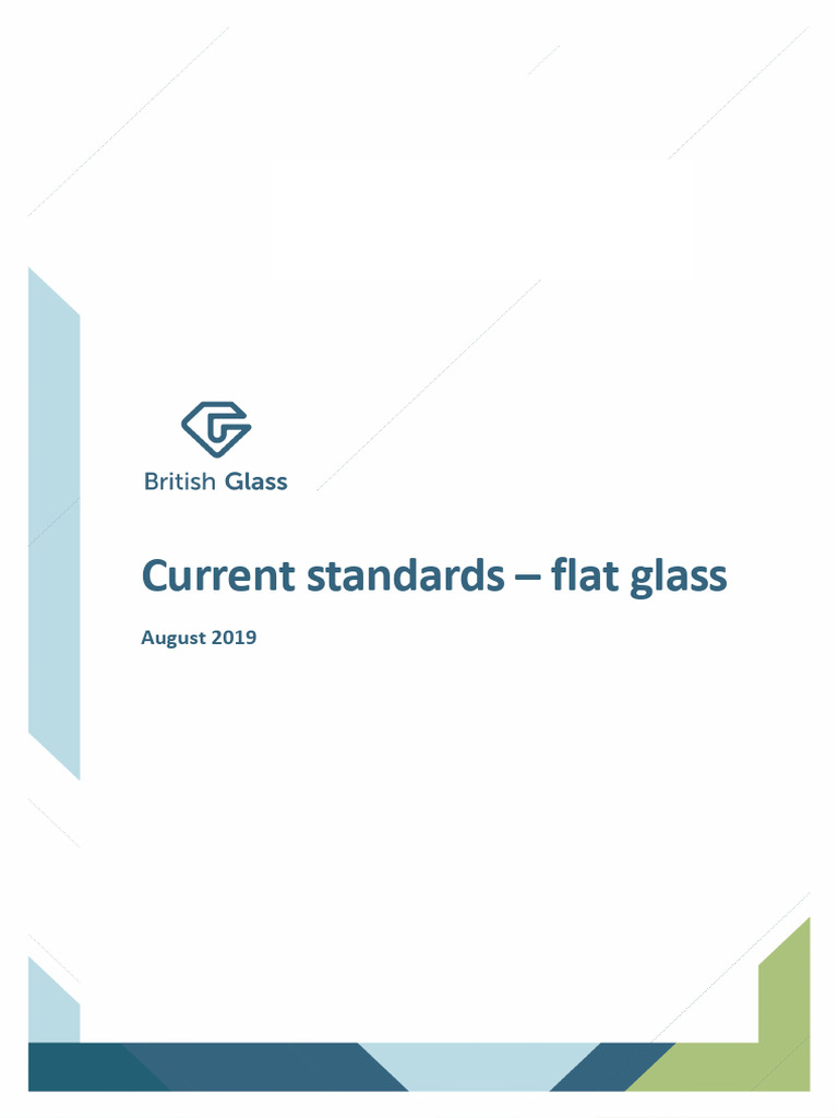 Current Standards for Flat Glass | PDF | Glasses | Thermal Insulation