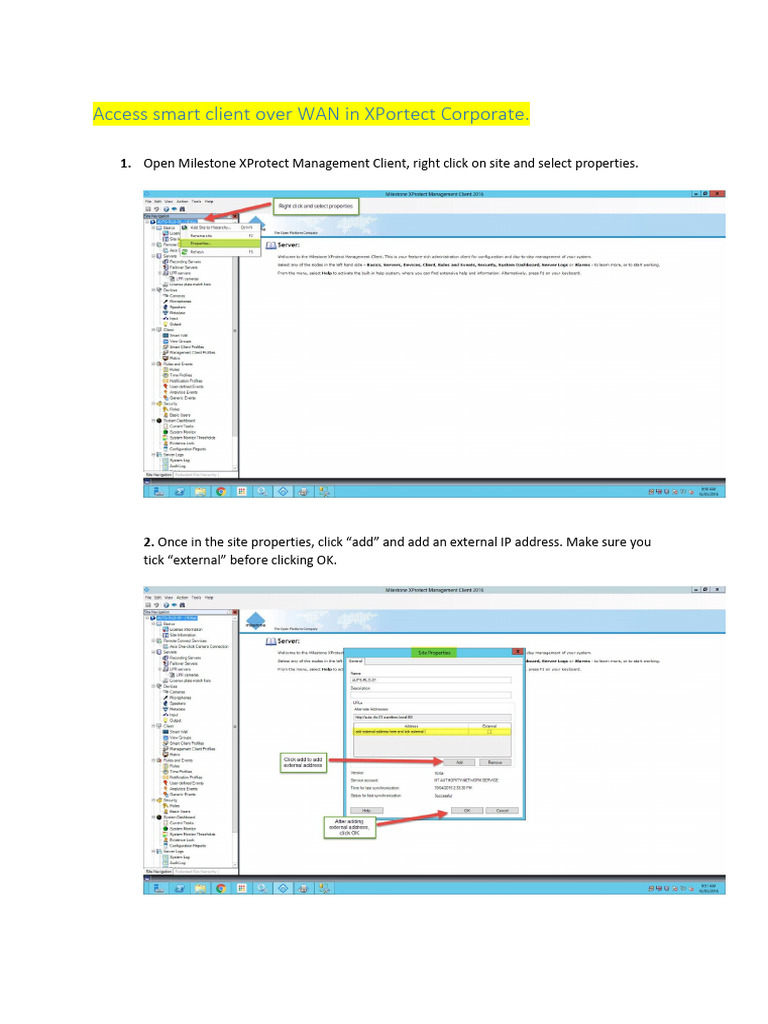Access Smart Client Over Wan In Xprotect Corporate Pdf