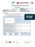 Lista de Cotejo-Reporte de Ejercicios-2