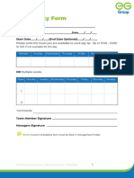 Availability Form