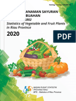Statistik Tanaman Sayuran Dan Buah-Buahan Provinsi Riau 2020