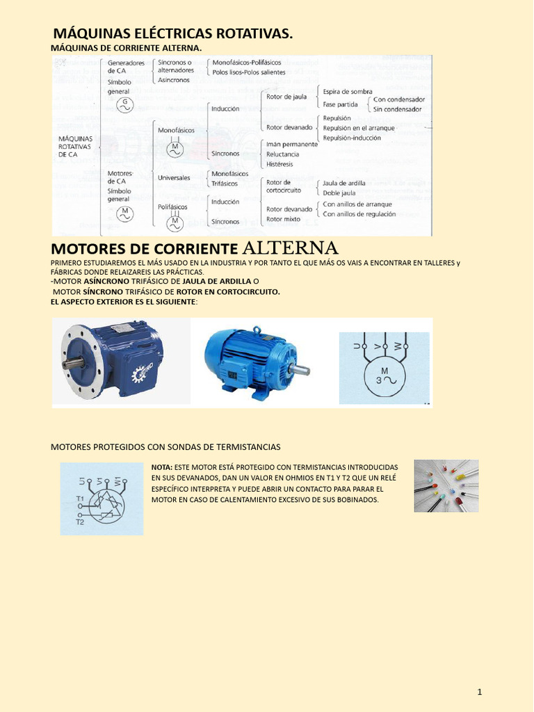 Apuntes de Máquinas Eléctricas Rotativas | PDF | Inductor | Ciencia de ...