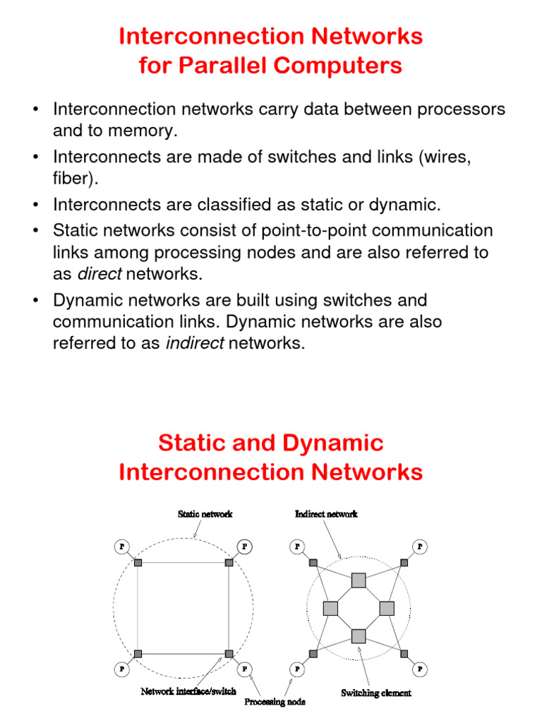 Interconnection Networks for Parallel Computing | PDF | Network ...
