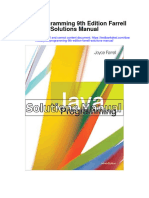 Java Programming 9th Edition Farrell Solutions Manual