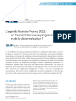 L'agenda Financier France 2022