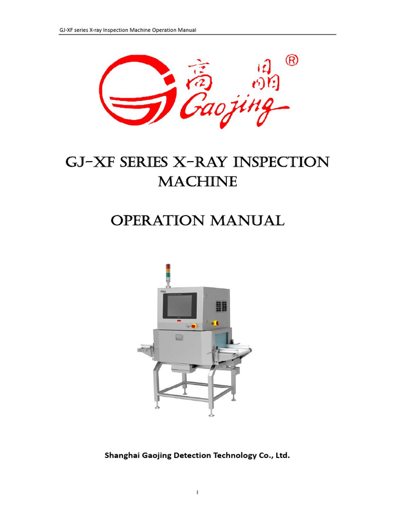 Operation Manual of Xray Inspection Machine-Www - Iieepk (2512&4015 ...