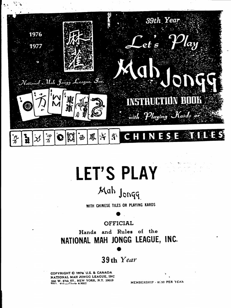 Mahjongg nationalleaguerulesfor pdf