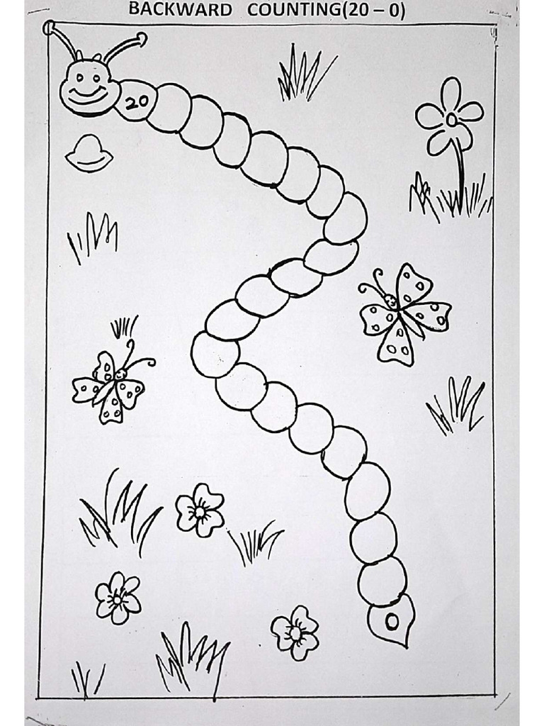 Backward Counting - (20 - 0) - Math Ws | PDF
