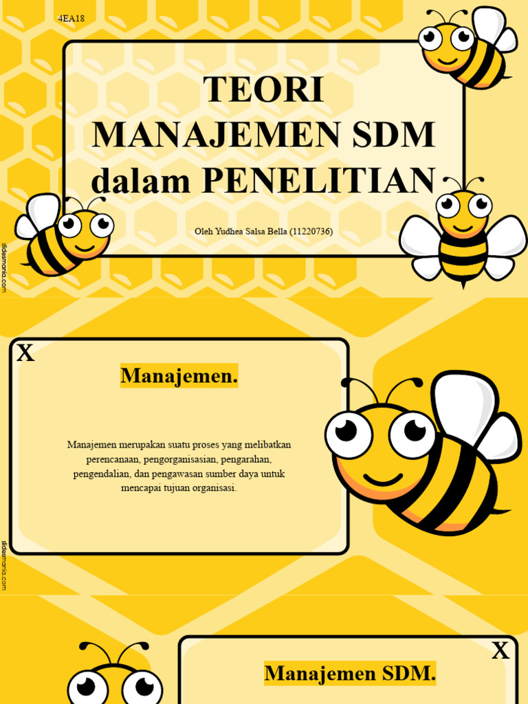 Teori Manajemen Sdm Dalam Penelitian Oleh Yudhea Salsa Bella Pdf