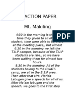 Reaction Paper Mt. Makiling