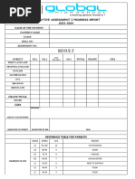 1 & 2 Class Report