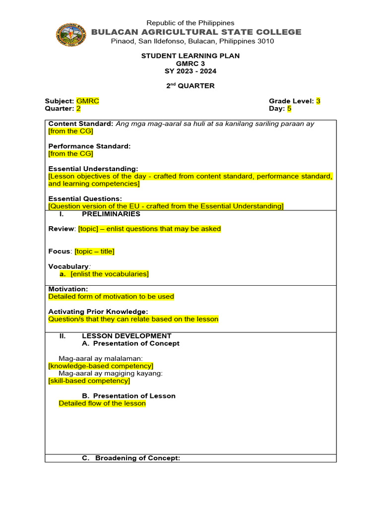 GMRC Grade 3 Learning Plan Quarter 2 | PDF | Intelligence | Pedagogy
