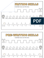 Colorful Pre-Writing Skills Tracing Worksheets