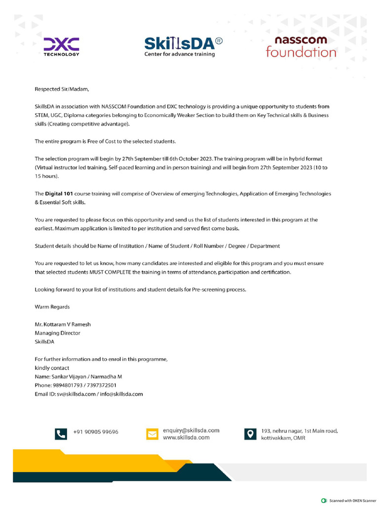 Digital 101 - Program Invitation | PDF