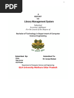 Online Library Management System Report | PDF | Html Element | Html
