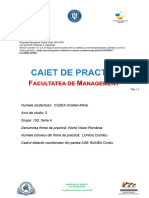 Caiet de Practica Management