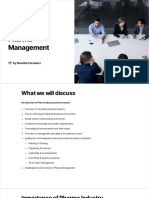 Principles and Practices of Management of Pharma Industry