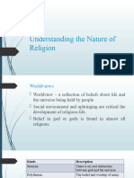 Understanding The Nature of Religion