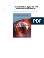 Management Information Systems 10th Edition Obrien Solutions Manual
