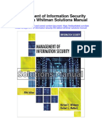Management of Information Security 5th Edition Whitman Solutions Manual
