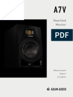 Adam Audio A Series A7v Studio Monitor Measurement Report v2 English