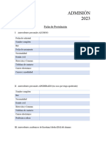 Ficha de Postulación 2023