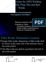 Part 3 AWS Welding Symbols, Fillet, Plug, Slot & Spot Welds