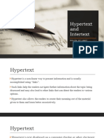 Hypertext and Intertext