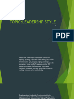 Leadership Style& Theory