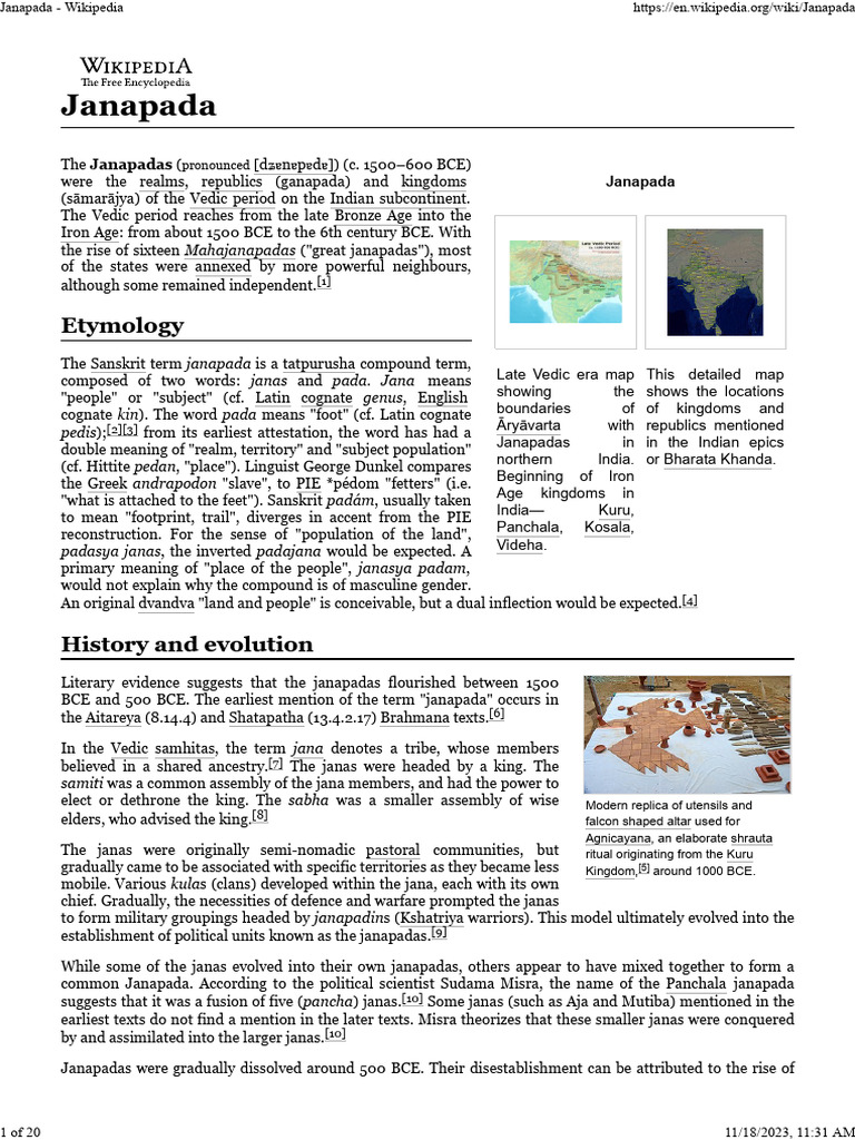 Understanding Janapadas in Ancient India | PDF | Ancient India | Hindu ...