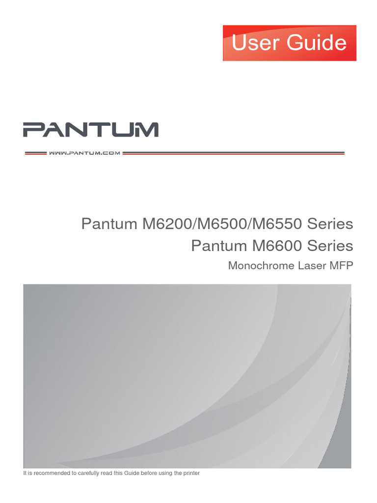 Pantum M6200-M6500-M6550-M6600 Series User Guide en V2 - 5 | PDF ...