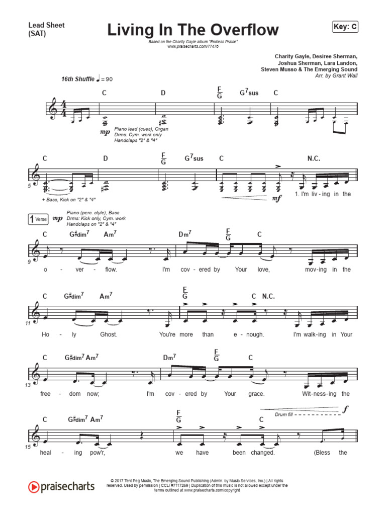 Living in the overflow charity gayle lead sheet sat nio pdf