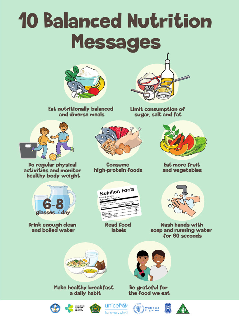10 Key Messages for a Balanced Diet | PDF