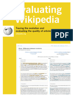 Evaluating Wikipedia Brochure (Wiki Education Foundation)