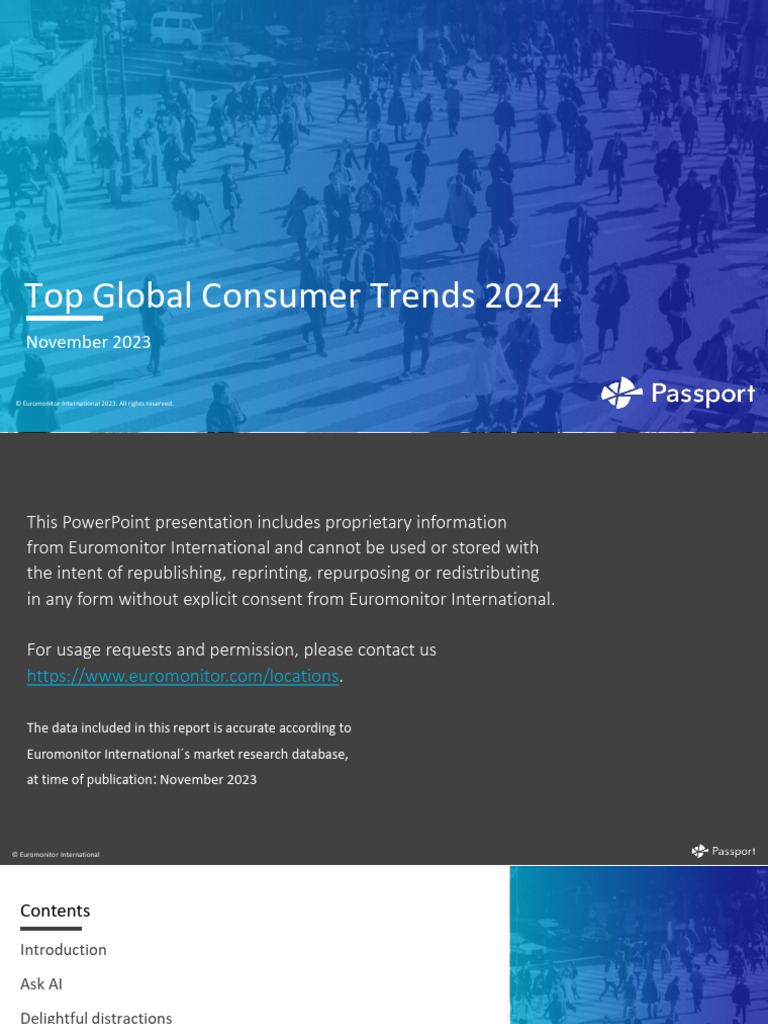 2024 Consumer Trends Insights | PDF | Cost Of Living | Brand