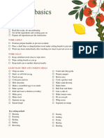 Cooking Basics Checklist